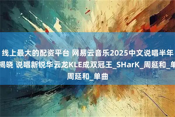 线上最大的配资平台 网易云音乐2025中文说唱半年榜揭晓 说唱新锐华云龙KLE成双冠王_SHarK_周延和_单曲
